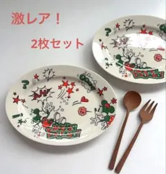 激レア！MICKEY ITALIANO 楕円プレート2枚セットのサムネイル