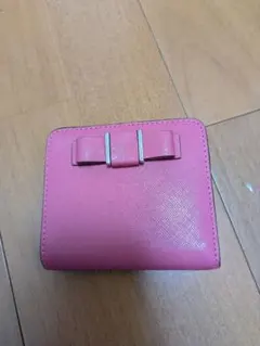 COACH コーチ 二つ折り財布 ピンク リボン