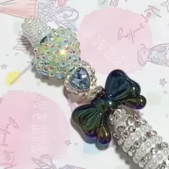 カスタムペン　ボールペン　回転式　ハンドメイド　ゆめかわ　社長ペン　合金パーツ