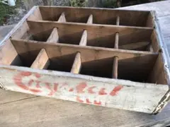 ヴィンテージ木箱Crystal Club Beverages ボトルケースUSA