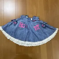 RONI JEANS デニム スカパン 平成ギャル y2k レース フレアのサムネイル
