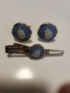 【美品12点まとめ】Wedgwood カフス＆ネクタイピン ジャスパー 英国製