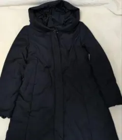 UNTITLED アンタイトル フード軽量ダウンコート ジップ×スナップ 濃紺L