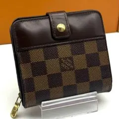 ルイヴィトン ダミエ エベヌ コンパクトジップ 二つ折り 財布のサムネイル