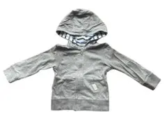 グレー フード付き　パーカー　100