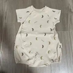 apres les cours 総柄ロンパース 70cm ベージュ