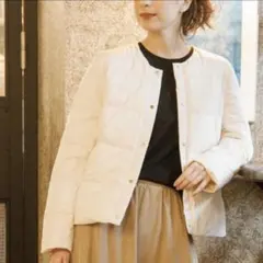 OPAQUE.CLIP ミュラーダウン　2Wayノーカラージャケット　ホワイトS