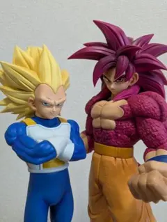 ドラゴンボールDAIMA一番くじ超サイヤ人孫悟空、超サイヤ人3ベジータ2体セット