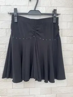 社交ダンス　ビジュー付きラテンスカート