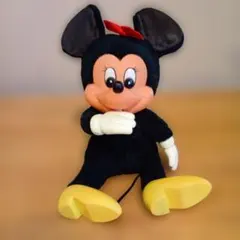 ミニーマウス 　昭和レトロ　ぬいぐるみ 約30cm