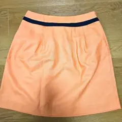 ★美品★オレンジ フレアスカート ポケット