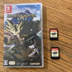 モンスターハンターライズ　2本セット　※ケース1つ無し