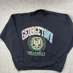 USA古着 カレッジスウェット ブラック