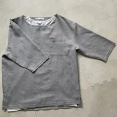 ikka メンズ 半袖 Tシャツ グレー Mサイズのサムネイル