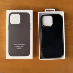iPhone14 pro max 純正レザーケース　ミッドナイト
