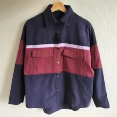 ✨SHEIN✨ラングラー 切替カラー ウエスタンBDシャツ【XS】トップス