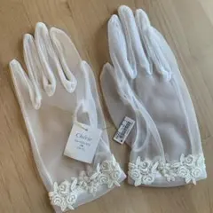 ウェディング　ショートグローブ　Cherie CG-020/302 OW
