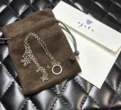 アガット シルバー ダイヤモンド ネックレス