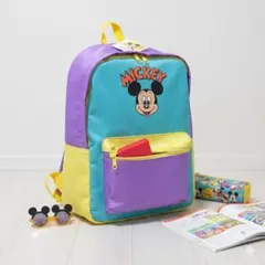 【新品】ディズニー ミッキーリュック パステルカラー 男の子　女の子　遠足 通園