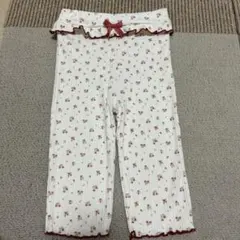 長ズボン　100cm 花柄　リボン