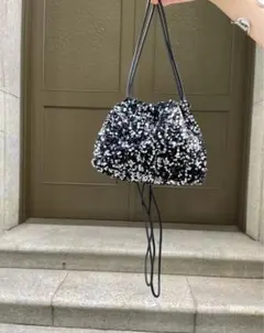 完売品！！　スパンコール　巾着バッグ 巾着 トートバッグ ショルダーバッグ
