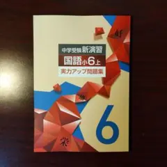 【新品・最新版】国語小6上　実力アップ問題集　中学受験新演習(塾専用教材)のサムネイル