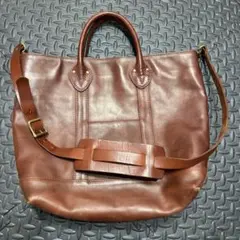 Vasco ブラウン レザー トートバッグ