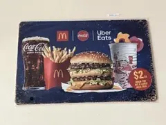 レトロデザイン McDonald's ブリキ看板