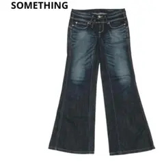 EDWINサムシング　ビーナスジーンズ　刺繍ステッチフレアデニム　y2k