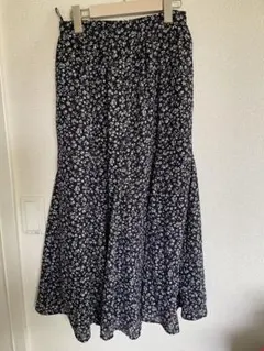 フラワープリント ロングスカート Fサイズ