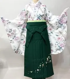 着物袴フルセット ジュニア用へ直し 135～150cm くすみピンク 袴変更 