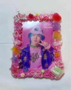 硬質トレカケース デコ ピンク