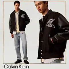 Calvin Klein カルバン・クライン バーシティ ボンバージャケット M