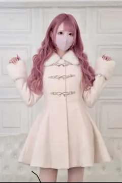 lavish bunny ラビバニ コート イモちゃん ホワイト lavish bunny ラビバニ イモちゃん コート ホワイト