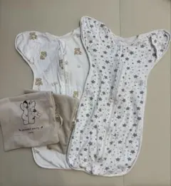 coperta クマ柄・星柄スワドル2枚セット