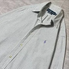 90s Ralph Lauren チェックコットンシャツ アメカジ　美