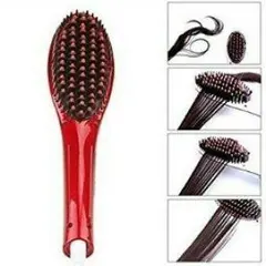 【送料無料】ストレートアイロン電気ブラシレッド09271