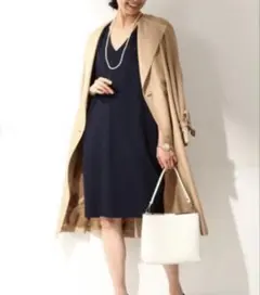トレンチコート　ガウンコート　ガウントレンチコート　ドレストレンチ