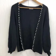 Tia classe パール装飾 ブラックカーディガンのサムネイル