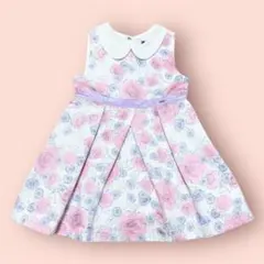 美品 メゾピアノ100 夏物フォーマルワンピース ドレス 平成レトロ セレモニー