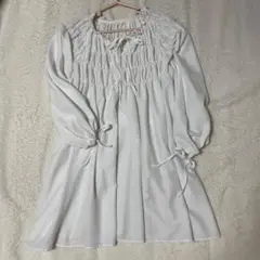 ロング丈チュニック ホワイトのサムネイル