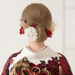 成人式　髪飾り【金箔付き】和装　振袖　卒業式　結婚式