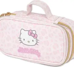 ハローキティ❤️ピンク ヒョウ柄ポーチ❤️ペンケース❤️推しポーチ