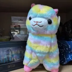 パステルカラー アルパカ ぬいぐるみ