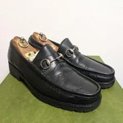 美品　GUCCI　ヴィンテージ　ホースビットローファー　黒　43 1/2 E