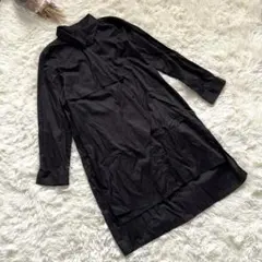 【Otto collection】シャツ/11号/ブラック/ロング丈/フリル/黒