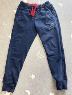 adidas ネイビー スウェットパンツ L