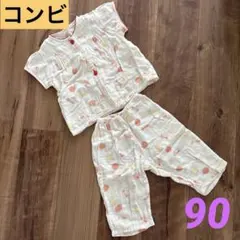 ベビー　パジャマ　女の子　90 てんとう虫　コンビ