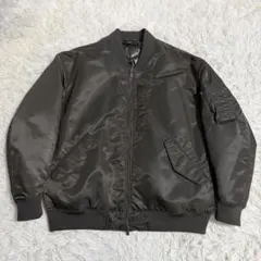 【極美品】UNIQLO +J ハイブリッドダウンオーバーサイズMA-1 グレー