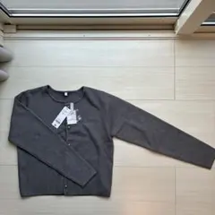 coca コカ　金ボタンニット　カーディガン　グレー　新品未使用品タグ付き